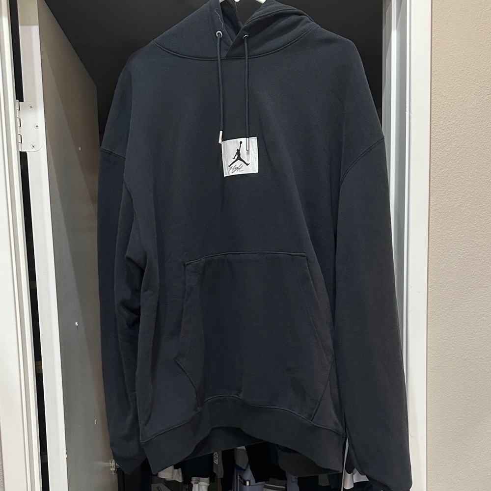 Jordan Black Hoodie with Logo